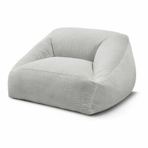 Jasnoszary worek do siedzenia z imitacji futra Lilibet – Bobochic Paris obraz