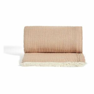 Łososiowy koc dziecięcy muślinowy 130x170 cm Nafine – Kave Home obraz