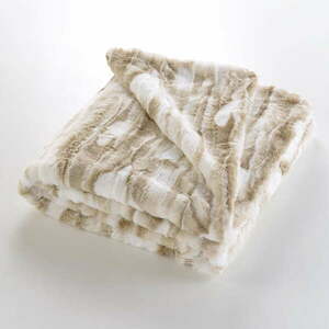 Beżowy koc ze sztucznego futra 180x220 cm Cheyenne – douceur d'intérieur obraz