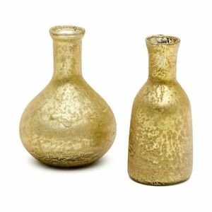 Ręcznie wykonane wazony w kolorze złota zestaw 2 szt. (wysokość 13 cm) Deila – Kave Home obraz
