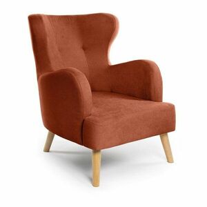 Ceglasty fotel typu uszak Noemye – Bonami Selection obraz