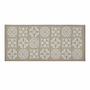 Beżowy tekstylny dywanik łazienkowy 50x120 cm Constantine – douceur d'intérieur obraz