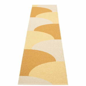 Chodnik odpowiedni na zewnątrz w kolorze ochry 70x270 cm Hill Ochre Pale Yellow – Pappelina obraz