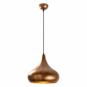 Lampa wisząca w kolorze miedzi z metalowym kloszem ø 30 cm Muba – Opviq lights obraz