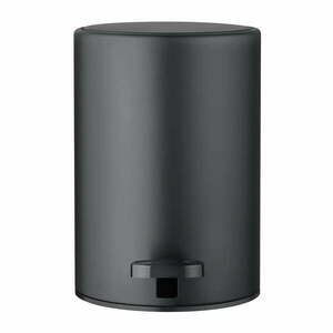 Stalowy kosz na śmieci z pedałem w kolorze matowej czerni 3 l Modo – Blomus obraz