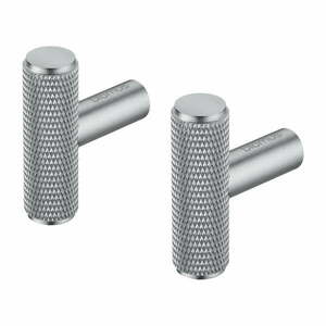 Ścienne metalowe haczyki w kolorze matowego srebra zestaw 2 szt. Rof – Blomus obraz