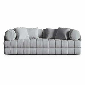 Jasnoszara rozkładana sofa z materiału bouclé 206 cm Kemi – Cosmopolitan Design obraz