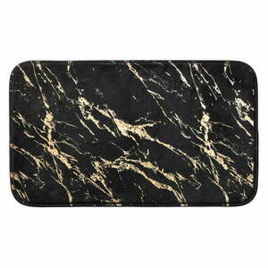 Dywanik łazienkowy w czarno-złotym kolorze 45x75 cm Aquamarbre – douceur d'intérieur obraz