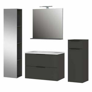 Antracytowy zestaw łazienkowy Crandon – Germania obraz