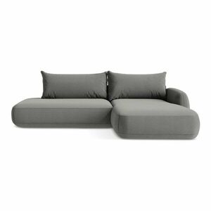 Szary rozkładany narożnik (prawostronny/z szezlongiem) Hale – Makamii obraz