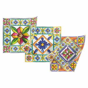 Plastikowe maty stołowe zestaw 6 szt. 37x37 cm Costiera – Villa d'Este obraz