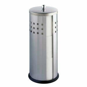 Stojak na papier toaletowy w kolorze srebra Wenko Ancona Matt obraz