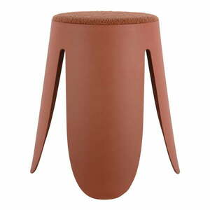 Jasnoczerwony plastikowy stołek Savor – Leitmotiv obraz