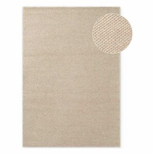 Beżowy wełniany dywan tkany ręcznie 200x290 cm Lyon Beans – Elle Decoration obraz