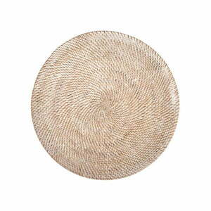 Naturalna rattanowa mata stołowa Tiseco Home Studio, ⌀ 36 cm obraz