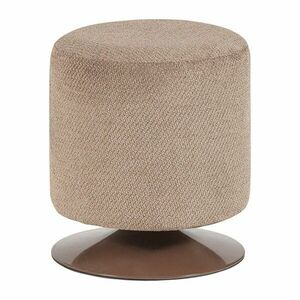 Jasnobrązowy puf z materiału bouclé Islen – WOOOD obraz