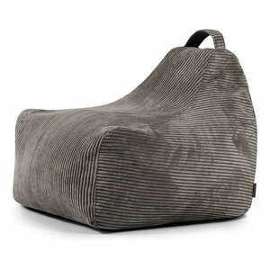 Ciemnoszary sztruksowy dziecięcy worek do siedzenia Game Amuse – SLOWDOWN obraz