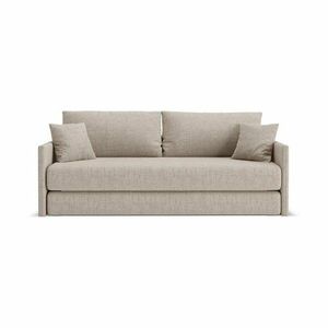 Jasnobrązowa rozkładana sofa z tkaniny szenilowej 209 cm Shannon – Cosmopolitan Design obraz