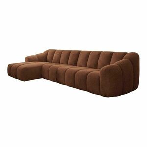 Narożnik (lewostronny/z szezlongiem) w kolorze terakoty Shell – Miuform obraz