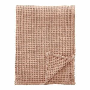 Szaroróżowy bawełniany koc 150x200 cm Jaipur Chunky Waffle – Pineapple Elephant obraz