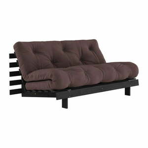Ciemnobrązowa rozkładana sofa 160 cm Roots Black Night – Karup Design obraz
