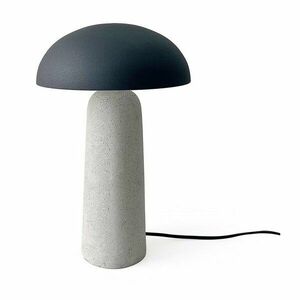 Szara lampa stołowa betonowa z metalowym kloszem (wysokość 39, 5 cm) Delphine – Bizzotto obraz