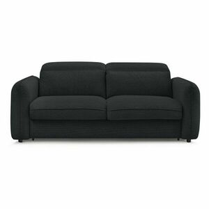 Czarna sofa 216 cm Achille – Bobochic Paris obraz