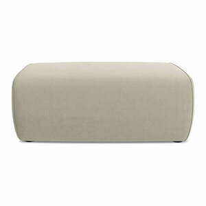 Beżowy aksamitny podnóżek Kapua – Makamii obraz