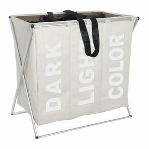 Beżowy kosz na pranie Wenko Trio, 130 l obraz