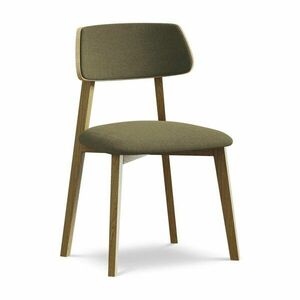 Zielone krzesło z litego drewna Niu – Makamii obraz