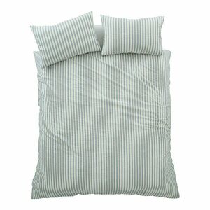 Niebieska pościel dwuosobowa 3-częściowa 200x200 cm Cotton Rich Woven Stripe – Pineapple Elephant obraz