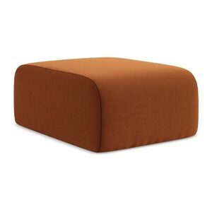 Aksamitny podnóżek w kolorze terakoty Lani – Makamii obraz