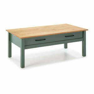 Zielony drewniany stolik Marckeric Miranda obraz