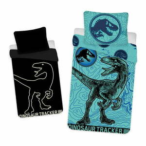 Bawełniana fluorescencyjna pościel dziecięca 140x200 cm Jurrastic World – Jerry Fabrics obraz