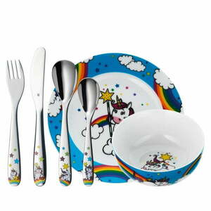 Zestaw naczyń dla dzieci i sztućców WMF Unicorn obraz