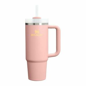 Brzoskwiniowy termos ze stali nierdzewnej ze słomką 890 ml Quencher H2.O FlowState™ Tumbler Peach Rose – Stanley obraz