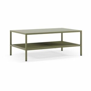 Zielony metalowy stolik 60x100 cm Fayna – Marckeric obraz