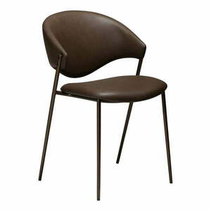 Ciemnobrązowe krzesło z imitacji skóry Zone – DAN-FORM Denmark obraz