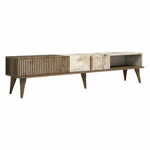Szafka pod TV w dekorze marmuru 180x40 cm Milan – Kalune Design obraz