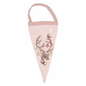 Zestaw 2 różowych bawełnianych wiszących dekoracji Green Gate Dina obraz