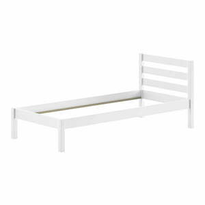 Białe łóżko dziecięce z litego drewna sosnowego bez stelaża 90x200 cm Pino – Vipack obraz