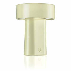 Jasnozielona plastikowa lampa stołowa LED (wysokość 18 cm) Oblong – Zone obraz