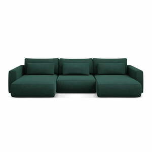 Zielony rozkładany/ze schowkiem narożnik (w kształcie litery U) Kapua – Makamii obraz