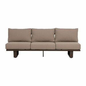 Brązowa tapicerowana sofa ogrodowa Bear – WOOOD obraz
