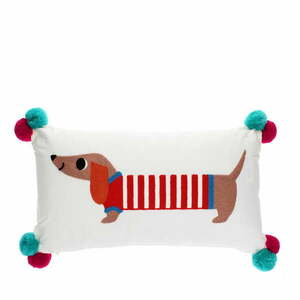 Poduszka dziecięca z mieszanki bawełny 50x33 cm Sausage Dog – Rex London obraz