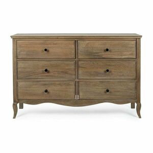 Komoda z litego drewna mango w ciemnym naturalnym kolorze 125x80x42 cm Domitille – Bizzotto obraz