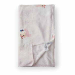 Jasnoróżowy koc ze świątecznym motywem z mikropluszu 130x170 cm Vintage Christmas Santa – Catherine Lansfield obraz