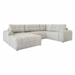 Beżowy rozkładany narożnik modułowy ze schowkiem (prawostronny) Lulu – Miuform obraz