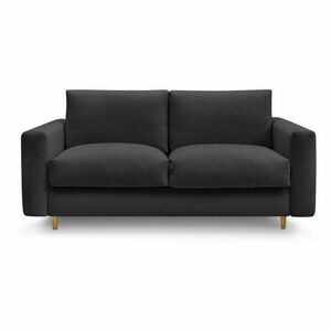 Czarna rozkładana sofa do spania 220 cm Cocoone – Bobochic Paris obraz