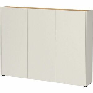 Kremowa szafka w dekorze dębu 138x105x25 cm Libbiano – Germania obraz